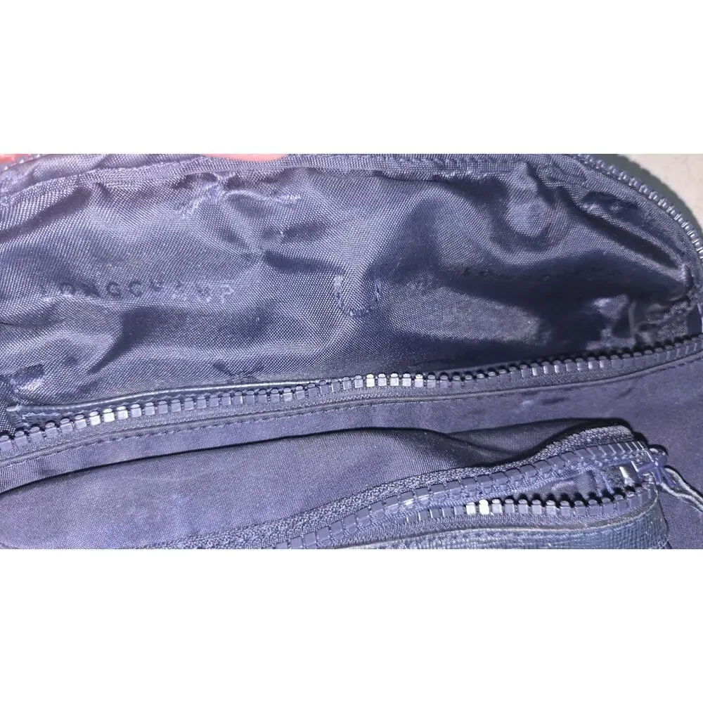 LONGCHAMP BLUE NYLON CROSSBODY BELT WAIST FANNY PACK BAG